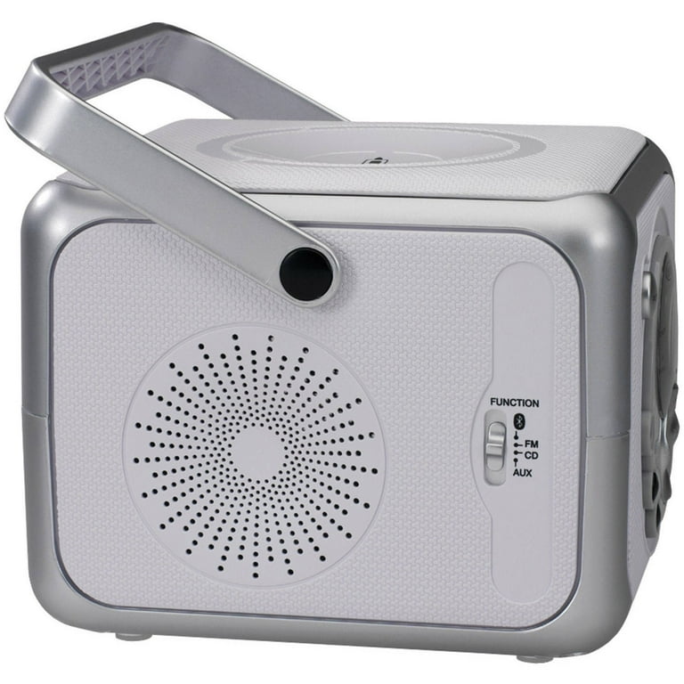 Jensen Portable CD-555A Boombox with Bluetooth, CD-R/RW Playback