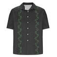 thumbnail image 5 of ZCFZJW Men's Hawaiian Shirt Short Sleeve Regular Fit Casual Summer Tropical Vacation Button Down Beach T-Shirts Tops Black L, 5 of 5