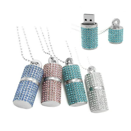 Clear Memory - ON SALE - 8G Crystal Encrusted USB Flash Drive Memory Stick Clear