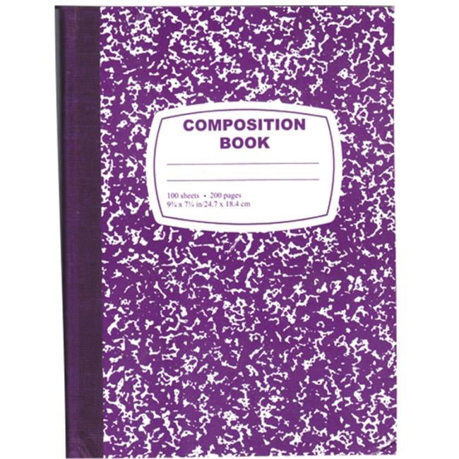 DDI 2289125 Purple Composition Notebook 100 Sheets Case of 48