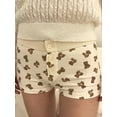thumbnail image 2 of ZAXARRA Women Lounge Shorts, Low Waist Button Closure Printed Slim Pajama Shorts Sleepwear, 2 of 3
