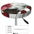 thumbnail image 4 of Lsque Eagle With Hat And Roses Pattern Round Bar chair cushion covers Velvet Fabric Premium Comfort Protects from Scratches and Stains for 14-17 Inch Chair-14 inch, 4 of 7