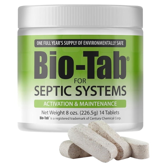 Bio-Tab Septic Tank Treatment, 8 oz, 1 Piece, 1 Pack
