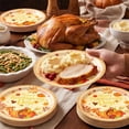thumbnail image 6 of SDJMa 10 Pcs Happy Thanksgiving Paper Plates, 7" Gold Glitter Maple Leaves Pumpkin Disposable Dinner Plates for Autumn Harvest Party Supplies Decorations, 6 of 9
