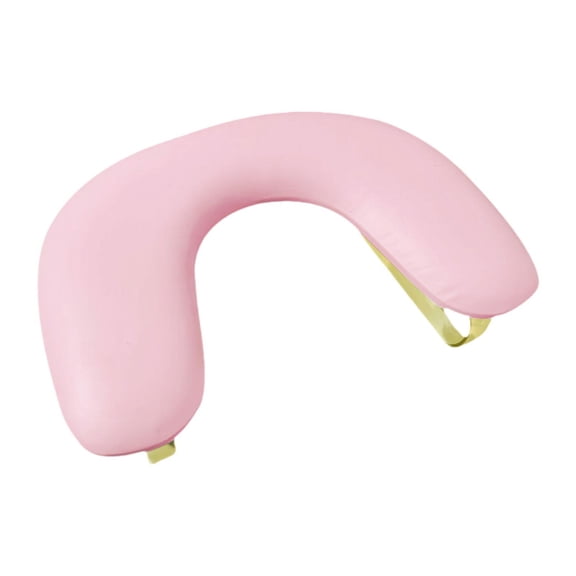 Serenable PU Leather U Shape Arm Rest Detachable Tilt Design Comfortable Portable Non Slip for Table Nails Tech Salon Use Acrylic Nails Pink