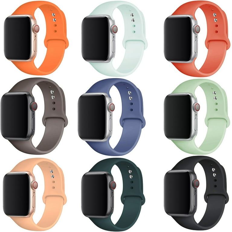 LEIXIUER Band for Apple Watch Bands 38mm with Case Clear Silicone
