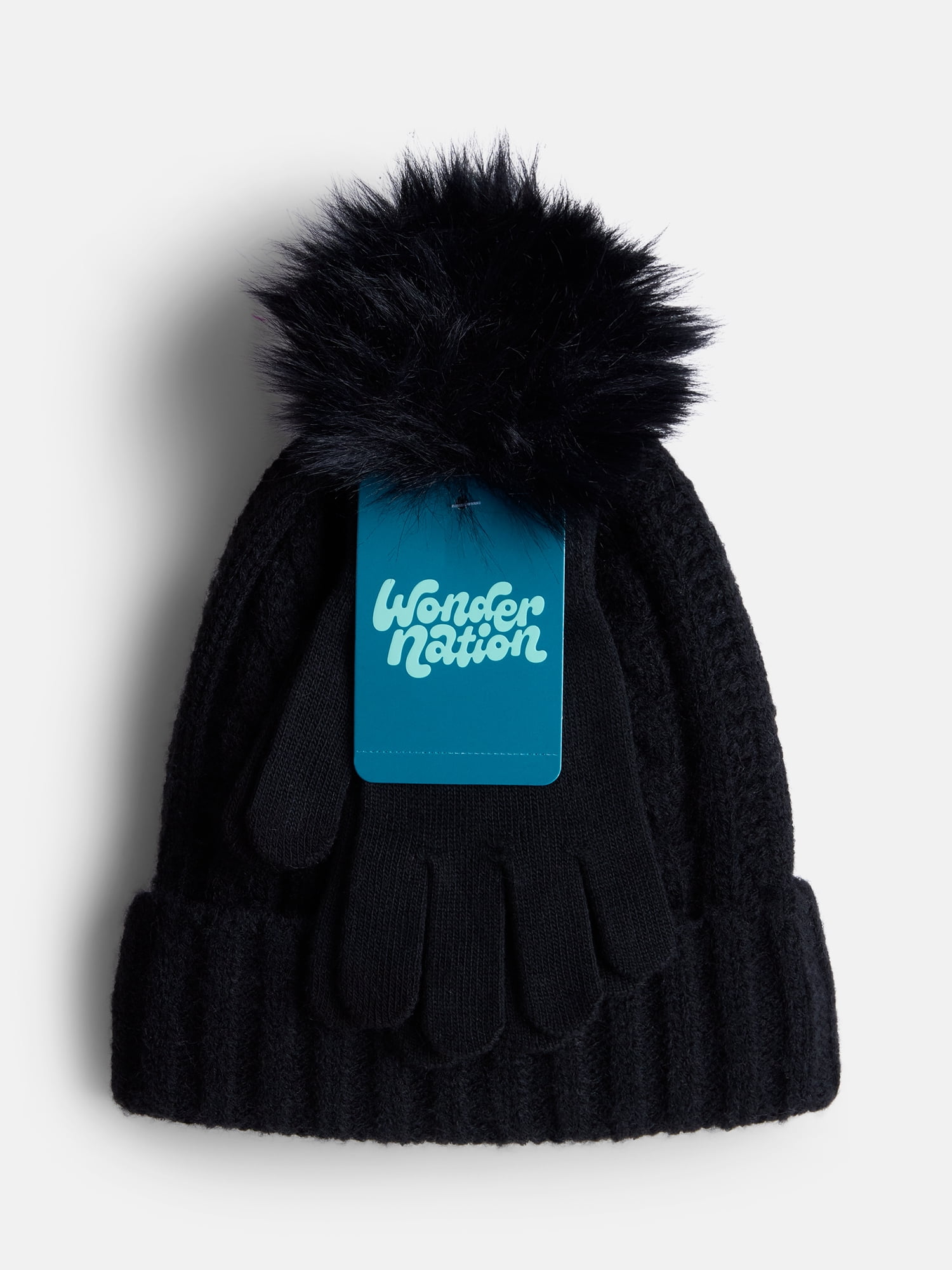 Wonder Nation Girl's Hat Glove Set