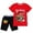 4#, variant on Boys Girls T oy Story T shirt shorts set cotton 2 piece anime printing shorts tracksuits set teen kids summer outfits 2-16 years