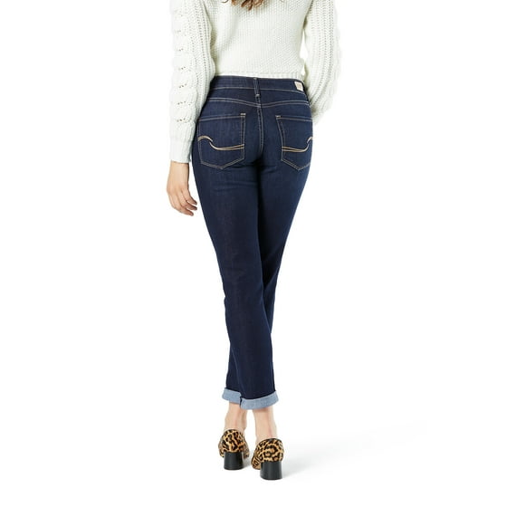 signature levi strauss mid rise slim cuffed
