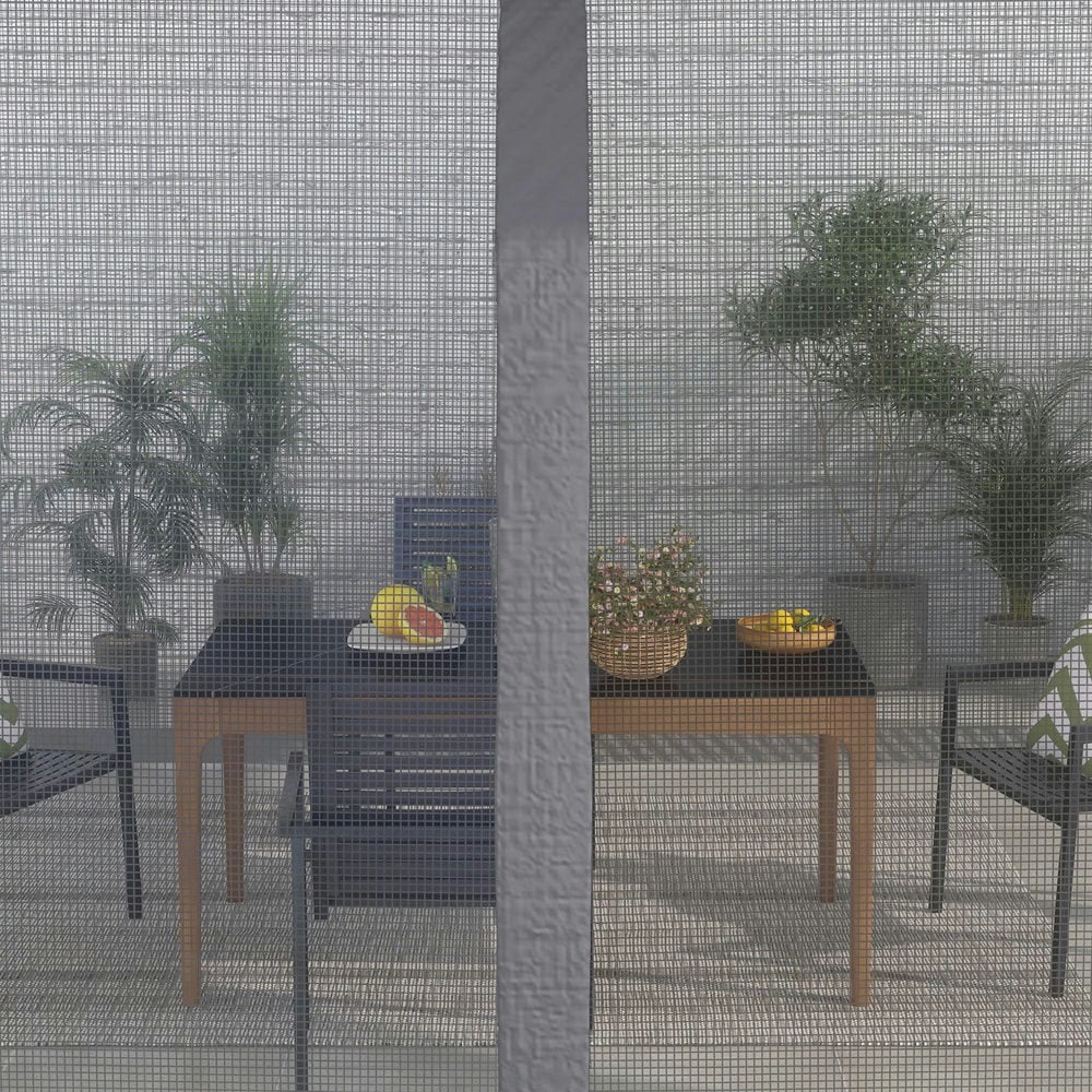 GVN Patio Garden Pergola, Pergola Canopy,10' x 13' Patio Gazebo with Netting & Curtains, Vented Roof for Garden, Dark Gray