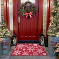 thumbnail image 2 of Merry Christmas Stain Resistant Washable Decorative Doormat, Winter Seasonal Door Mat Christmas Holiday Low-Profile Floor Switch Mat for Indoor Outdoor, 2 of 8