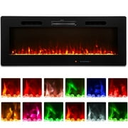 Danrelax 50'' Recessed Mounted Electric Fireplace Insert, 750/1500W