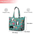 thumbnail image 4 of Australian Shepherd Dog and Flower Travel Tote Bags for Women Carry On,Large Weekender Bags for Women Travel,Multi Functional Duffle Bag for Work,Shopping,Sports, 4 of 5