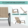 thumbnail image 4 of CoSoTower 2 Pieces Wicker Patio Rocking Chair Set, Rattan Outdoor Rocking Chair Set with High Back, Armrests for Garden, Khaki, 4 of 7