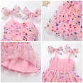 thumbnail image 5 of IDOPIP Toddler Baby Girls Tutu Dress Birthday Party Princess Dresses Floral Sequin Tulle Sundress for 6M-6Y, 5 of 8