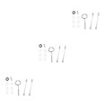 thumbnail image 2 of Billuyoard Juego de moldes para bandejas de frutas, juego de moldes para bandejas de silicona DIY, juego de moldes de girasol para bandejas de frutas, plata Type1 NO1 Billuyoard CBP143149, 2 of 6