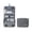 Gray, variant on Kokovifyves Beauty Tools Large Capacity Multifunctional Toiletry Bag with Hook Portable Makeup Organizer