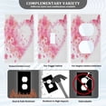thumbnail image 3 of Light Switch Cover Switch Plate Outlet Cover Plug Cover for Electrical Toggle Switch Floral Heart with Pink Glitter, 3 of 6