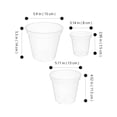 thumbnail image 3 of CIMAXIC 9Pcs Transparent Orchid Plant Pots with Slotted Drain Holes for Indoor Decorative Gardening, 3 of 6