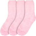 thumbnail image 3 of BambooMN Women's Soft Warm Microfiber Fuzzy Solid/Heart/Stripe Socks - B1 (Solid) - 3 Pairs, 3 of 7