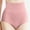 Pink, variant on BLTIBY High Waisted Panties for Women Solid Color Postpartum Waist Shaping Tummy Control Hip Lifting Lace Briefs Fashion Comfortable Beige XL