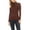 Brown, variant on Women's Casual Solid Long Sleeve Fitted Turtleneck Sweater Top