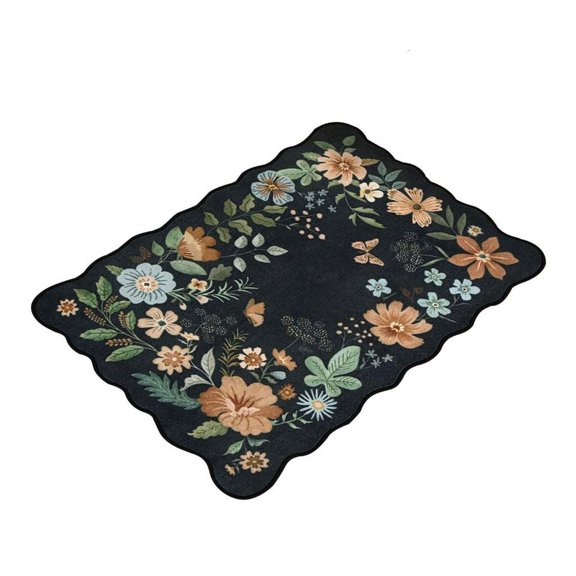 Small Rugs 60x90cm, Thin Entryway Carpets NonSlip Floor Mats for Bath