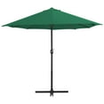 thumbnail image 4 of vidaXL Garden Parasol Green Polyester fabric, Aluminum pole Extra large, 4 of 6