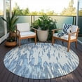 thumbnail image 6 of Addison Rugs Chantille Indoor/Outdoor Transitional Abstract Denim Washable Round Rug, 8' x 8', 6 of 6