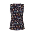 thumbnail image 5 of Picia Colorful Mushrooms in Doodle Style Pattern Women's Workout Tank Top,Breathable Activewear,Slim Fit Athletic Top,Versatile Workout Moisture-wicking top-Small, 5 of 9