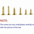 thumbnail image 3 of Multifunctional gold self-tapping screw set 1200pcs for diy cabinet hinges., 3 of 4