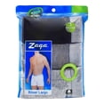 thumbnail image 1 of Bóxer Zaga para Hombre, Largo Rayas Negro y Gris 3 Piezas Talla EG, 1 of 3