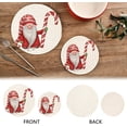 thumbnail image 4 of SKYSONIC Gnome Candy Cane Pot Holders Trivets, 2 Pcs Heat Resistant Trivets,Christmas Red Cotton Thread Weave Mats for Hot Pads Pans Pot Bowl Teapot for Kitchen Decor, 4 of 7