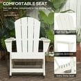 thumbnail image 4 of Outsunny Outdoor Rocking Chair, HDPE Adirondack Porch Rocker Chair for Garden, Patio, White, 4 of 9