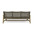 thumbnail image 4 of Camdyn Outdoor Wood and Wicker Sofa, Gray, Natural Stained, 4 of 7