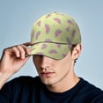 thumbnail image 5 of Trucker Hat Watermelon Lovers Cute Summer Fruit Tropical Pattern Print Aesthetic Sunshine Beach Summer Party Fresh Geometric Refresh Snapback Hat, 5 of 6