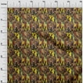 thumbnail image 3 of oneOoneCottonCambricBrownFabricAfricanCraftProjectsDecorFabricPrintedByTheYard42InchWide, 3 of 4