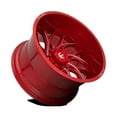 thumbnail image 2 of Fuel 1PC Cast Aluminum Rim D742 26X14 5X5.0 GL-RED-MIL -75MM, D74226407545, 2 of 3