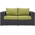 thumbnail image 5 of Modway Convene Outdoor Patio Loveseat in Espresso Peridot, 5 of 5