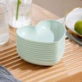 thumbnail image 4 of 10pcs Heart Shaped Dinner Plates Dinnerware Dishes Set 6.1 Inch Food Plate Saucers Tray Fruits Snack Bowls, 4 of 5