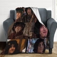 thumbnail image 4 of David Krumholtz Blanket Handsome #1 Throw Blankets Ultra Soft Flannel Lightweight Throws for Couch, Bed, All Seasons Use 50""*60""（130 * 150cm）, Style-1, 4 of 6