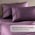 thumbnail image 6 of HC Collection Pillow Cases, Set of 2 Standard/Queen Size Pillowcases, 20" x 30", Microfiber Pillowcase Pack, Eggplant Purple, 6 of 6