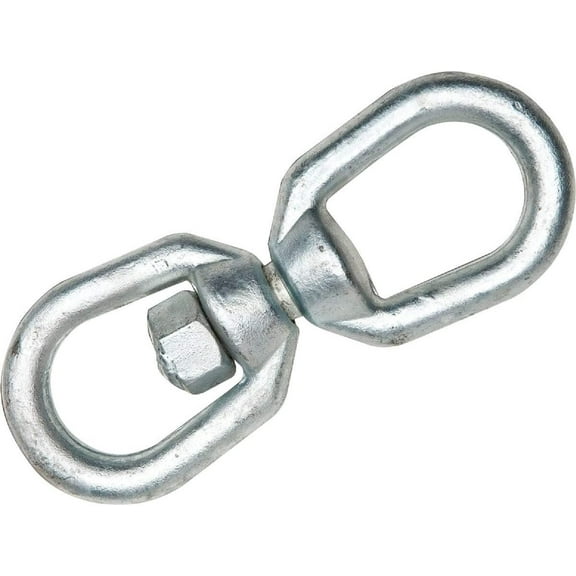 Campbell Chain Galvanized Forged Steel Eye and Eye Swivel 1250 lb.