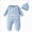 C146-Light Blue, variant on 0-3 Months Newborn Preemie One-Piece Jumpsuit Baby Boy Girl Neutral Romper Newborn Jumpsuit Sleep & Play One-Piece Bodysuit Pajamas Rompers Home Clothes Blue Rompers Baby Gift
