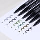 thumbnail image 5 of 2uds Tela Marcadores Permanente Tinte Pintura Textil Marcador Bolígrafos Fina Punta para Bricolaje Ropa Zapatos, Oscuro Gris, 5 of 7