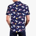 thumbnail image 6 of Wukai Lama in Space Men’s Polo Shirts,Quick-Dry Athletic Shirt,Classic Fit Shirts-Small, 6 of 8