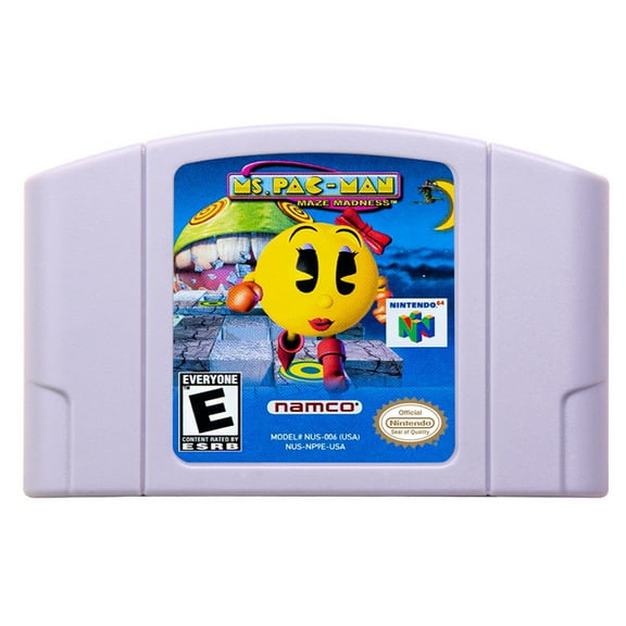 Video Games Compatible for the n64 console, replacement cartridge for Ms. Pac-Man - Maze Madness NTSC