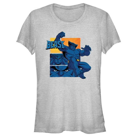 Junior's Marvel: X-Men '97 Beast Poses Portrait  Graphic T-Shirt