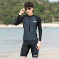 thumbnail image 3 of Traje de baño de manga larga para hombre, traje de baño de buceo para mujer, traje de baño de secado rápido con protección solar, traje de medusa, traje de entrenamiento para entrenador de natación y, 3 of 5