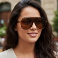 thumbnail image 2 of 2026 New Model Personalized Large Frame Aviator Sunglasses Versatile Street Style Sunglasses European and American Outdoor Sun Protection Vacation Sunglasses for Women, 2 of 10